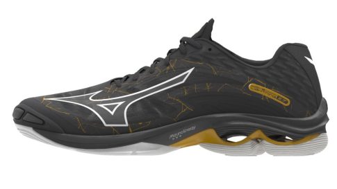 Mizuno Wave Lightning Z7 Black/Gold kézilabda cipő