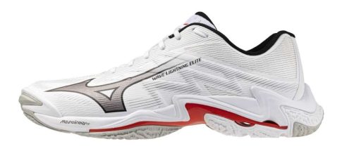 Mizuno Wave Lightning Elite White/Black/Red kézilabda cipő