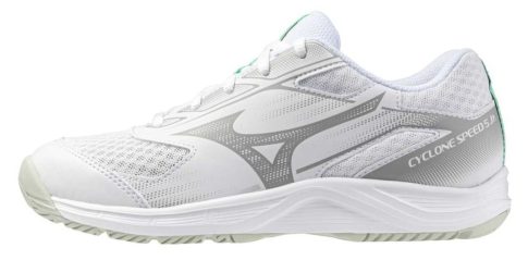 Mizuno Cyclone Speed 5 Junior White/Emerald kézilabda cipő