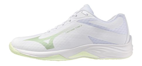 Mizuno Lightning Star Junior White/Aqua Gray kézilabda cipő Mizuno Lightning Star Junior White/Aqua Gray kézilabda cipő