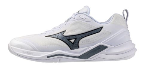 Mizuno Wave Stealth Elite White/Metallic Grey kézilabda cipő Mizuno Wave Stealth Elite White/Metallic Grey kézilabda cipő