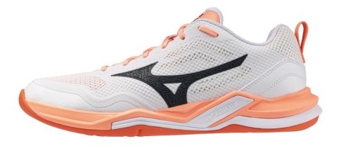 Mizuno Wave Stealth Pro White/Flamingo kézilabda cipő Mizuno Wave Stealth Pro White/Flamingo kézilabda cipő