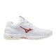 Mizuno Wave Stealth 6(W) White/Rose Elegance/Lava Falls kézilabda cipő