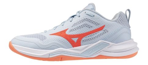 Mizuno Wave Stealth Pro Blue Finch/Lava Orange kézilabda cipő Mizuno Wave Stealth Pro Blue Finch/Lava Orange kézilabda cipő