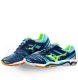 Mizuno Wave Stealth 4 Dress Blues/Green/Peacock kézilabda cipő Mizuno Wave Stealth 4 Dress Blues/Green/Peacock kézilabda cipő